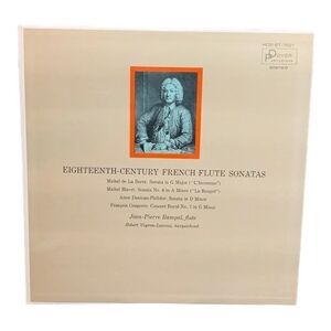 LP Michel De La Barre  - Eighteenth-Century French Flute Sonatas Vinyl Record